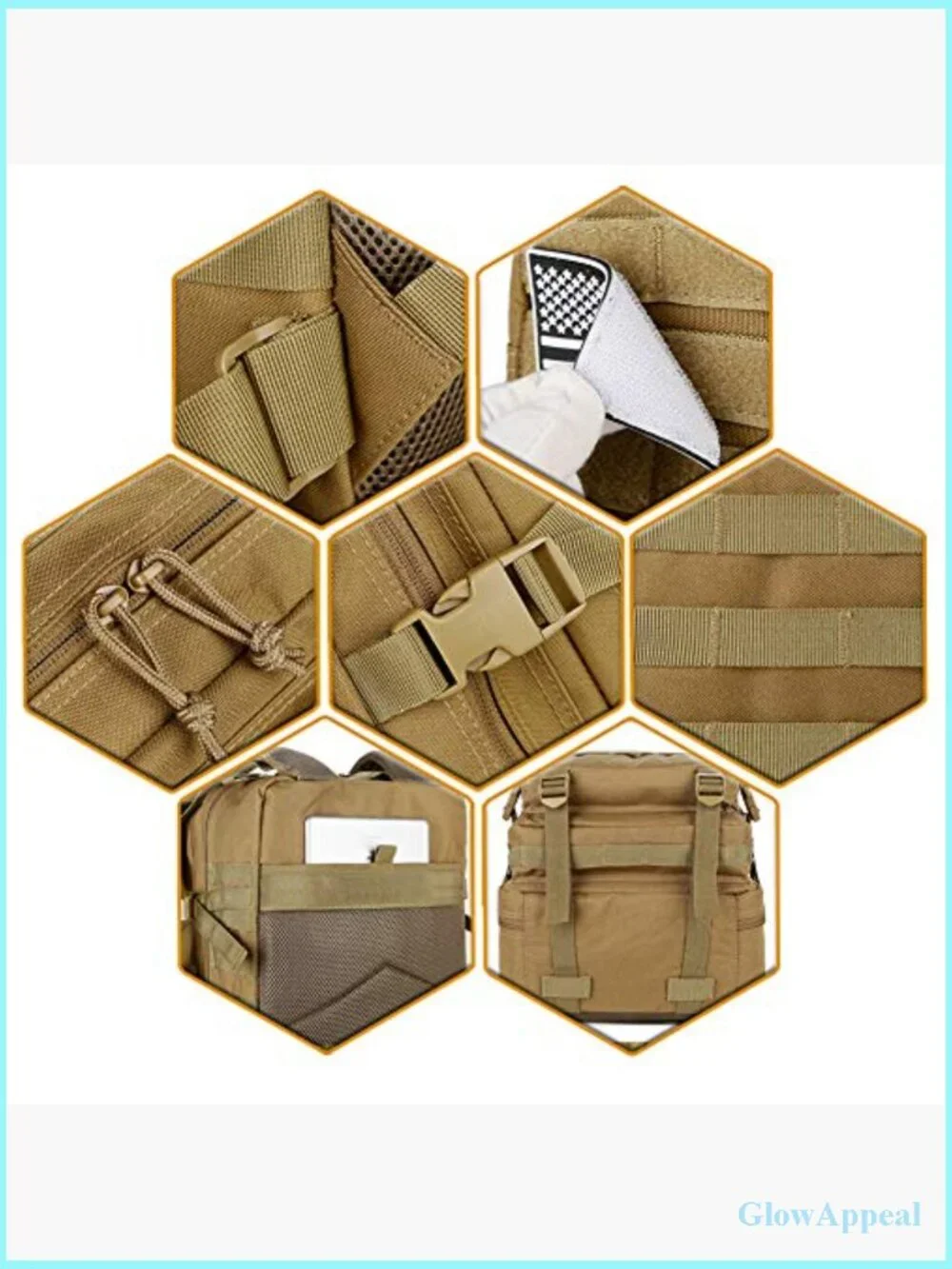 45L Military Tactical Backpack Molle Assault Pack Bug Out Bag Hiking Rucksack